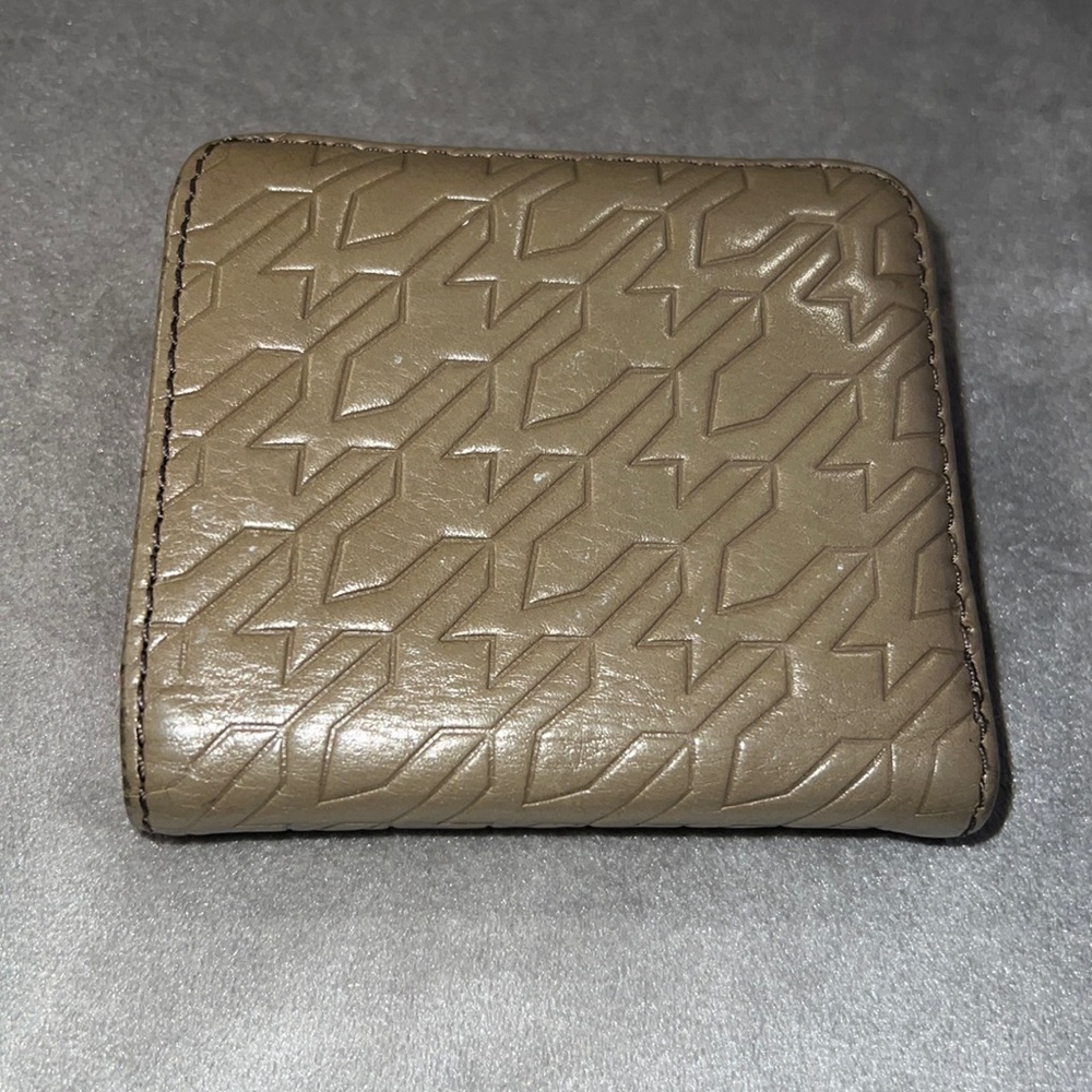 FOSSIL Sydney Leather Snap Wallet! BOHO Mushroom Cardholder, Coin Zip ID Holder